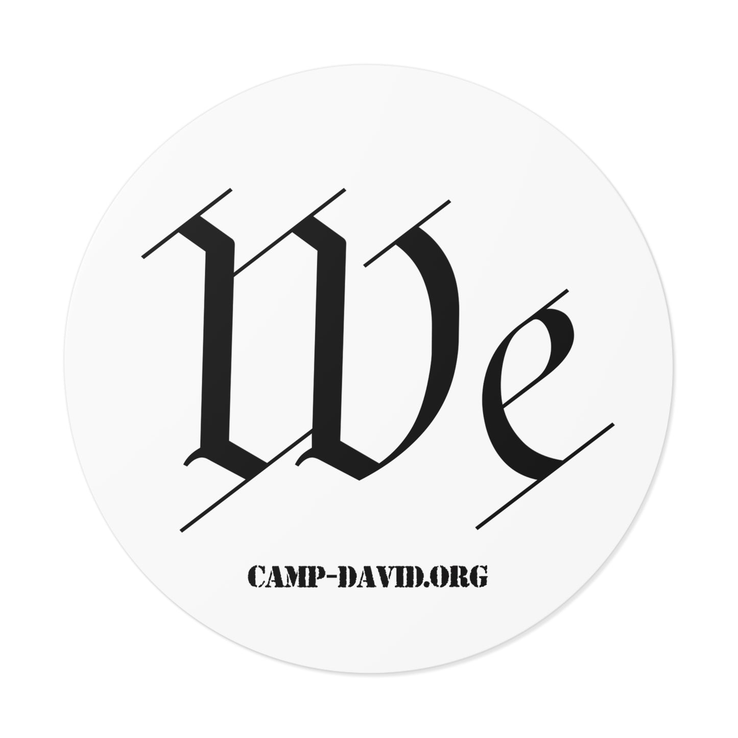 "WE" Vinyl Sticker
